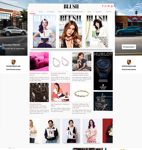 Blush magazine, Magazine de mode international